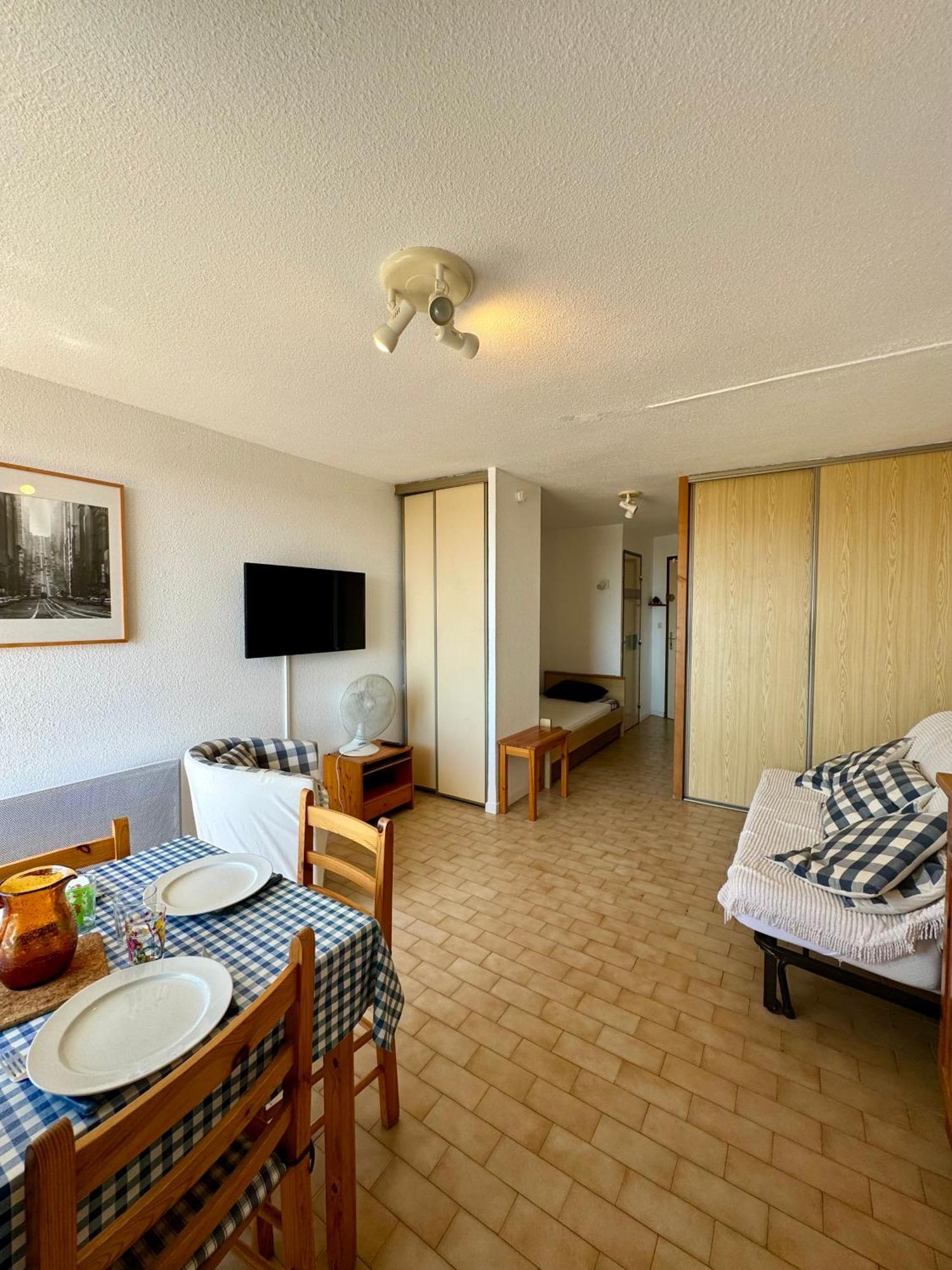 studio 3 personnes accès direct plage - parking privé - 3TVP30 Le Barcarès Esterno foto